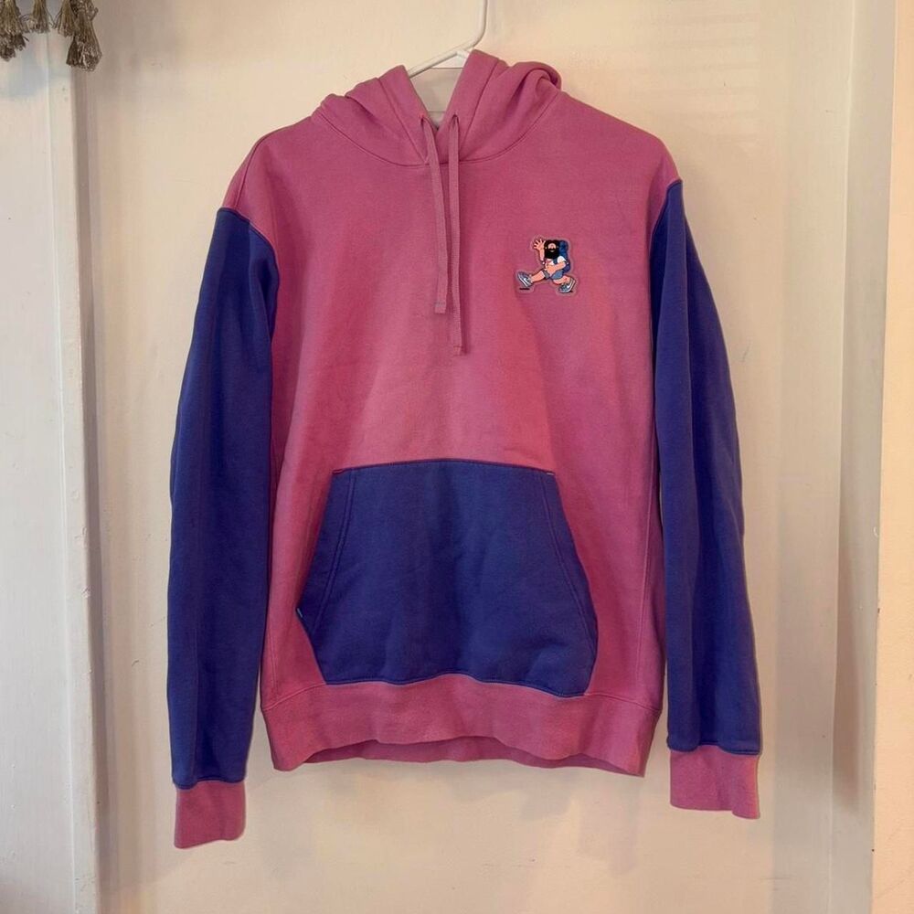 Nike Women's Pink and Purple Hoodie - Picture 3 of 4